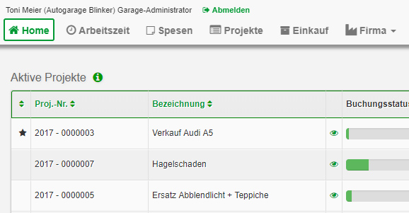 Projektübersicht